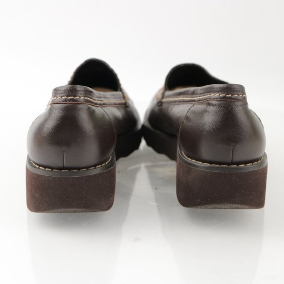 Franco Sarto Women's Nordy Loafer Slip On Shoe Size 9 Brown Leather Flats - Picture 7 of 12